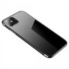 Silikonové pouzdro s barevným rámečkem pro iPhone 12 mini, černý
