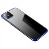 Silikonové pouzdro s barevným rámečkem pro iPhone 12 mini, modrý