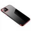 Silikonové pouzdro s barevným rámečkem pro iPhone 12 mini, červený