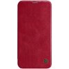 6450 nillkin qin book pouzdro pro iphone 12 pro max cervene
