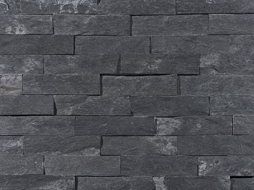 Přírodní kámen WALLSTONE N3003 Black Slate lepený