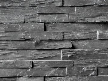 Přírodní kámen WALLSTONE N 3003 Black Slate – Rustikal