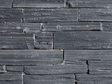 Přírodní kámen WALLSTONE N 3003 Black Slate na síťce