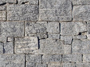 Přírodní kámen WALLSTONE G695 Granite Grey na síťce