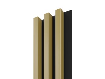 Dřevěná lamela LINEA SLIM 3 - zlatá / černá