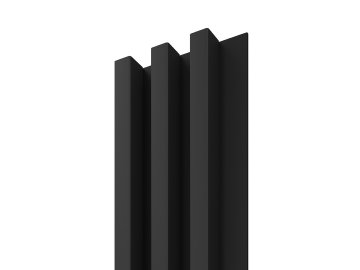 Dřevěná lamela LINEA SLIM 3 - černá / černá