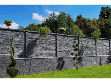 betonovy plot shale sedy