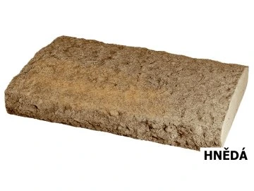 Stříška na zídku hnědá