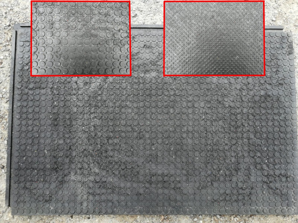 Podlahové desky zátěžové z PVC - stájové rohože plné