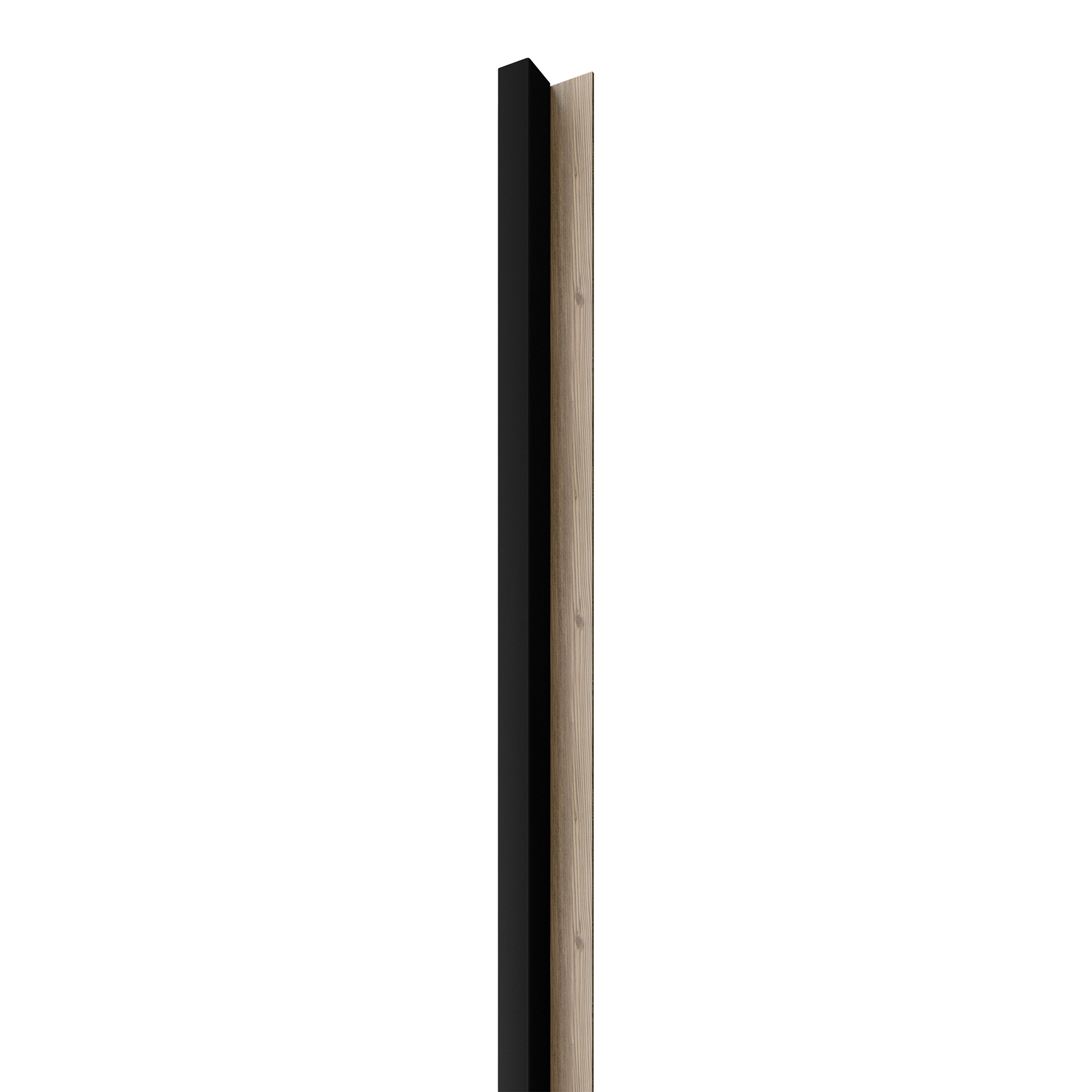 Dřevěná lamela LINEA 1 - černá / dub 2750 x 64 x 40 mm cena za balení