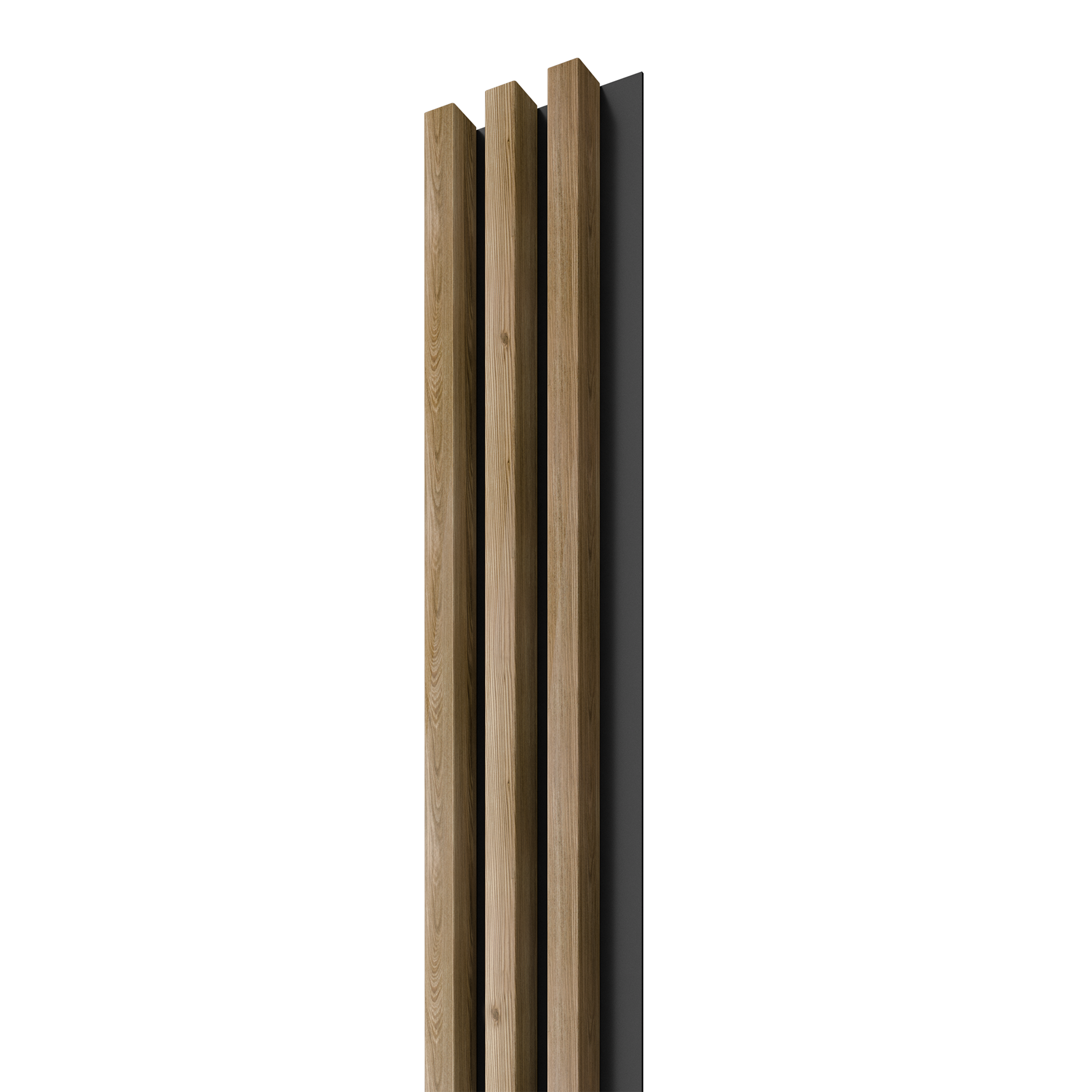 Dřevěná lamela LINEA 3 - dub / černá 2750 x 176 x 40 mm cena za balení
