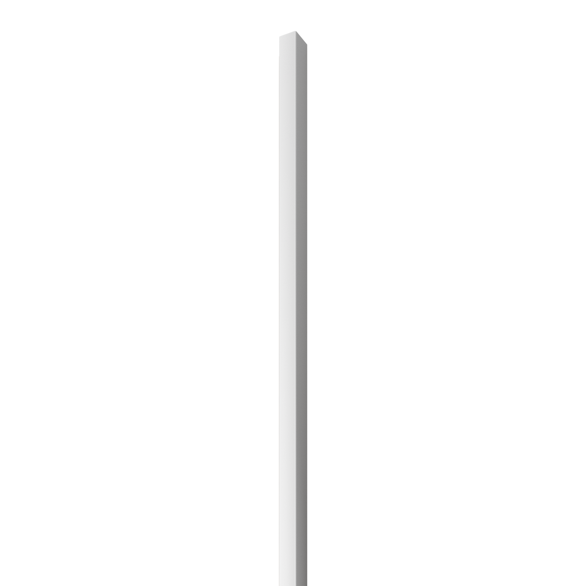 Dřevěná lamela LINEA SLIM SINGLE - bílá 265x2,2x2,7 cm cena za balení