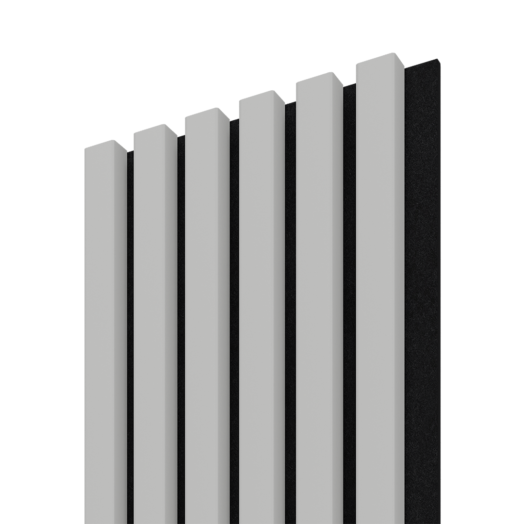 Dřevěná lamela ACOUSTIC LINE 6 - horská šedá / černá 2650 x 245 x 22 mm cena za balení