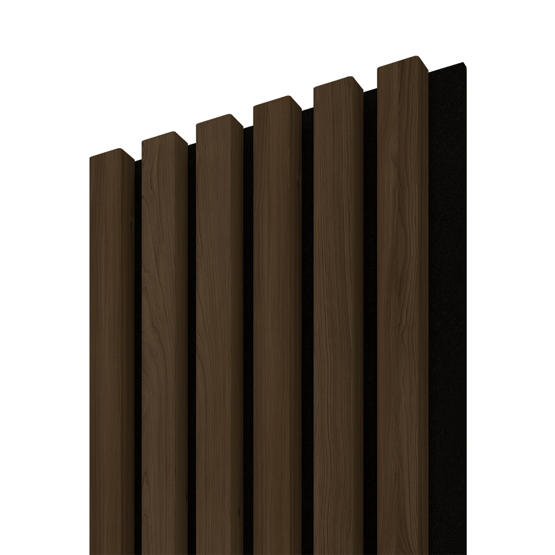 Dřevěná lamela ACOUSTIC LINE 6 - esotica / černá 2650 x 245 x 22 mm cena za balení