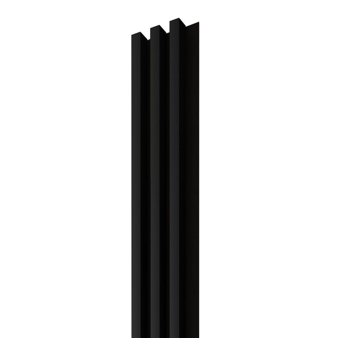 Dřevěná lamela LINEA 3 - černá / černá 2750 x 176 x 40 mm cena za balení