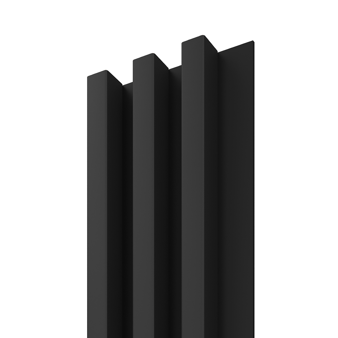 Dřevěná lamela LINEA SLIM 3 - černá / černá 265x15x3 cm cena za balení
