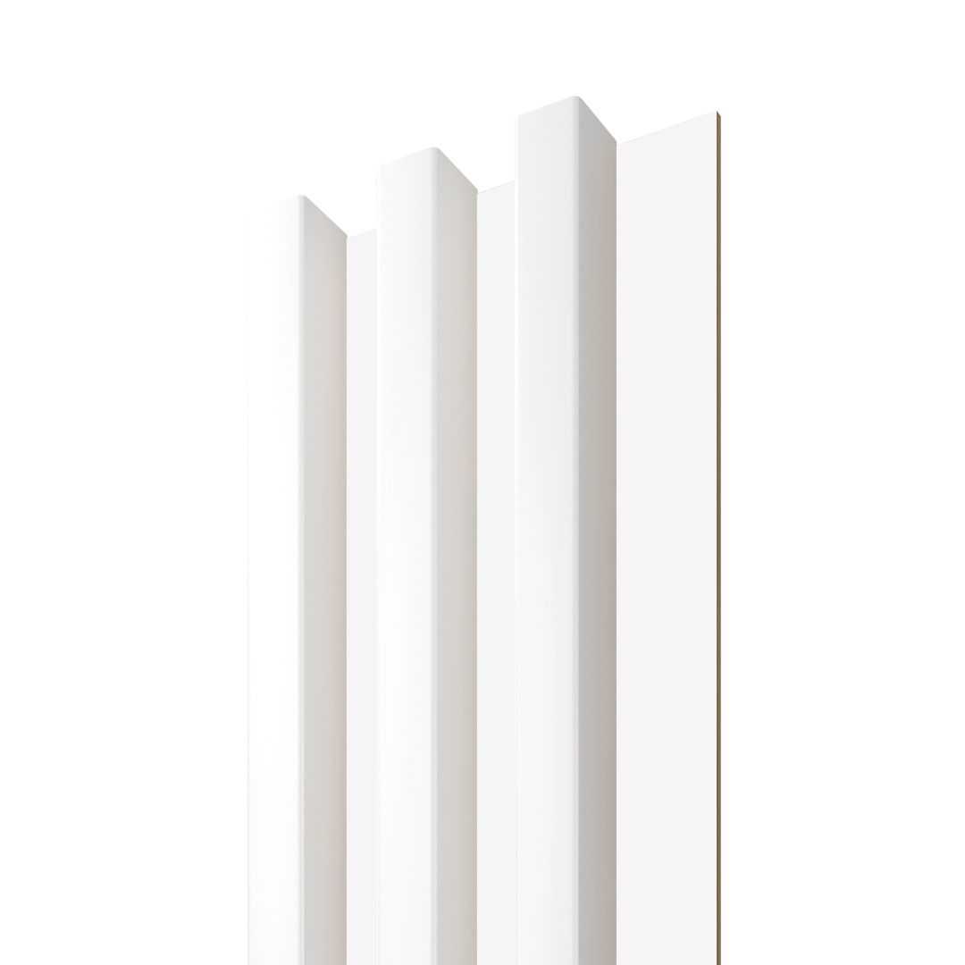 Dřevěná lamela LINEA SLIM 3 - bílá / bílá 265x15x3 cm cena za balení