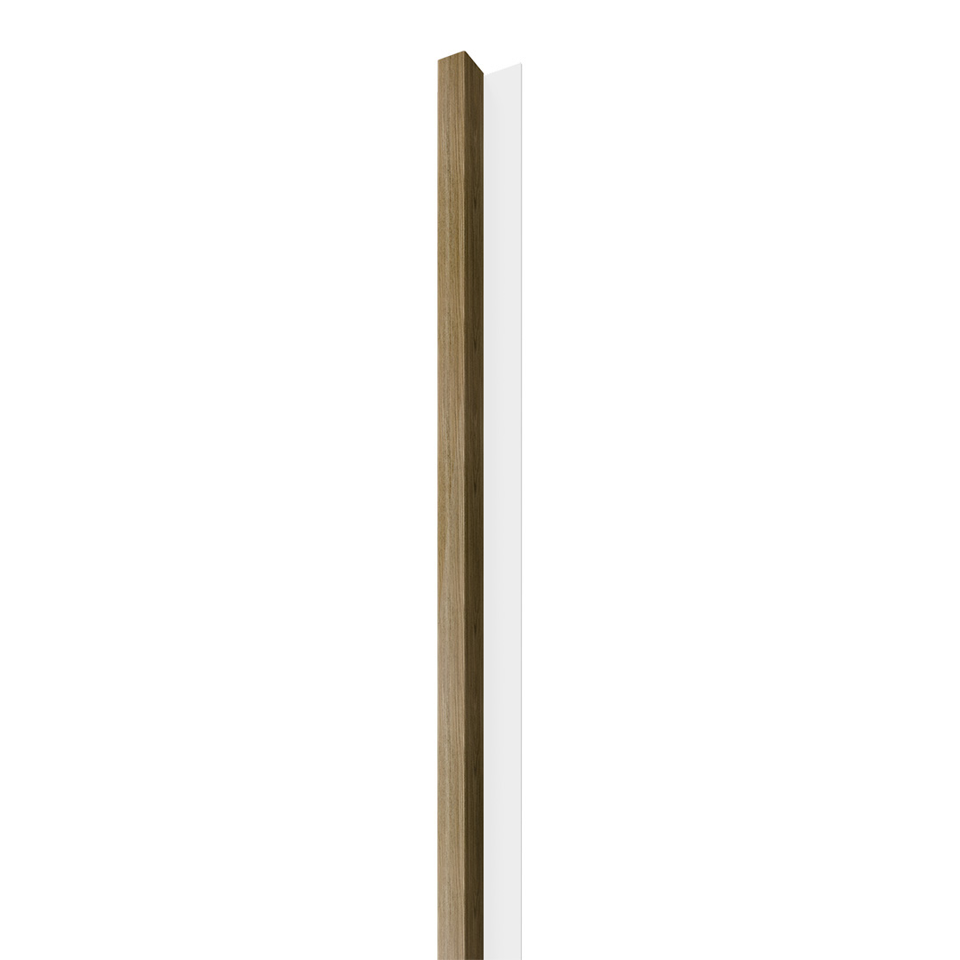 Dřevěná lamela LINEA 1 - dub / bílá 2750 x 64 x 40 mm cena za balení