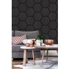 Akustický panel Hexagon 79,8×66 cm - Dub černý