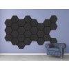 Akustický panel Hexagon 79,8×66 cm - Dub černý