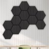 Akustický panel Hexagon 79,8×66 cm - Dub černý