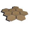 Akustický panel Hexagon 79,8×66 cm - Dub hnědý