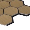 Akustický panel Hexagon 79,8×66 cm - Dub hnědý