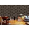 Akustický panel Hexagon 79,8×66 cm - Ořech tmavý