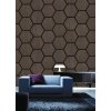 Akustický panel Hexagon 79,8×66 cm - Ořech tmavý