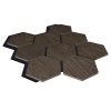 Akustický panel Hexagon 79,8×66 cm - Ořech tmavý