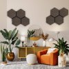 Akustický panel Hexagon 79,8×66 cm - Ořech tmavý