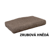Zákrytová stříška sloupku zrubová hnědá