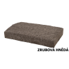Stříška na zídku zrubová hnědá