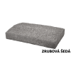 Stříška na zídku zrubová šedá
