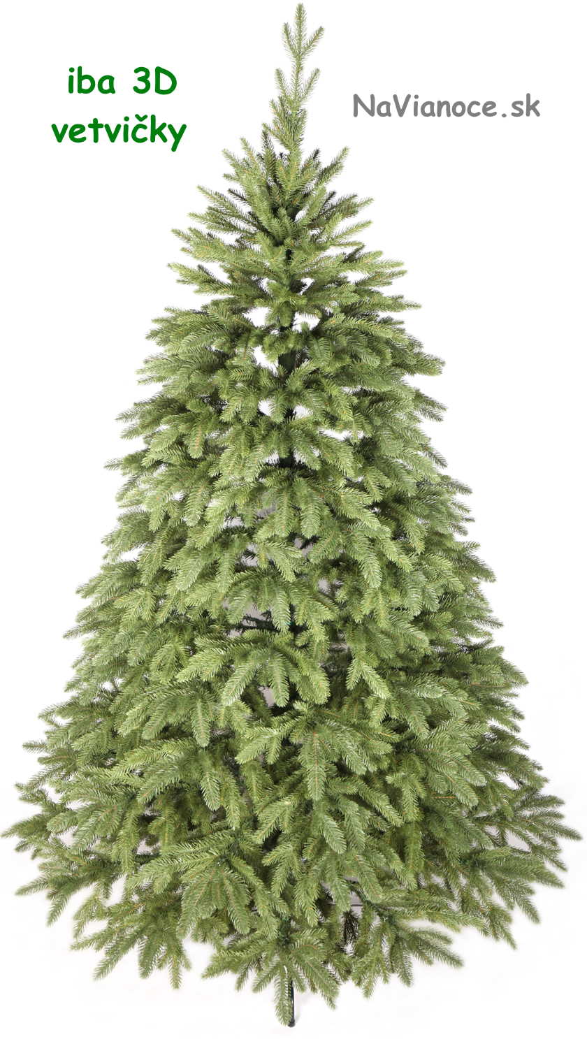 prírodný vianočný stromček 3d