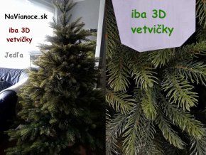 maly jedlovy umely vianocny stromcek 3d 150 cm