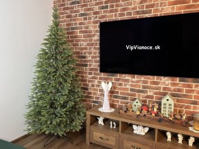 uzky umely vianocny stromcek cele full 3d ihlicie