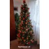 uzky umely vianocny stromcek