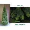 uzky cely full 3D umely vianocny stromcek tuja