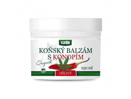 Koňský balzám hřejivý s konopím 250 ml