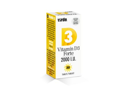 Vitamin D3 krabicka 3D vizualizace
