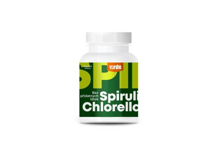 Spirulina&Chlorella doza 3D vizualizace