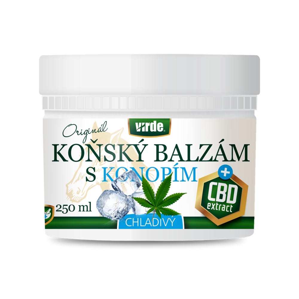 Koňský balzám chladivý s konopím a CBD 250 ml - VIRDE - doplňky stravy ...