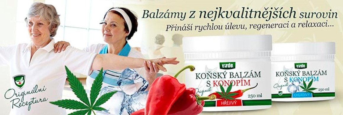 Koňský balzám s konopím
