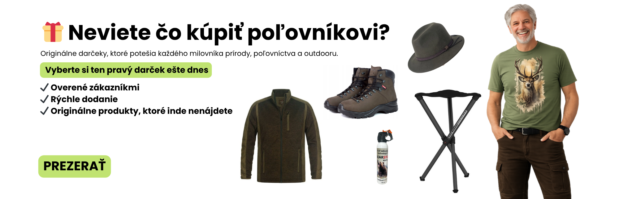 Poľovníctvo tipy na darček