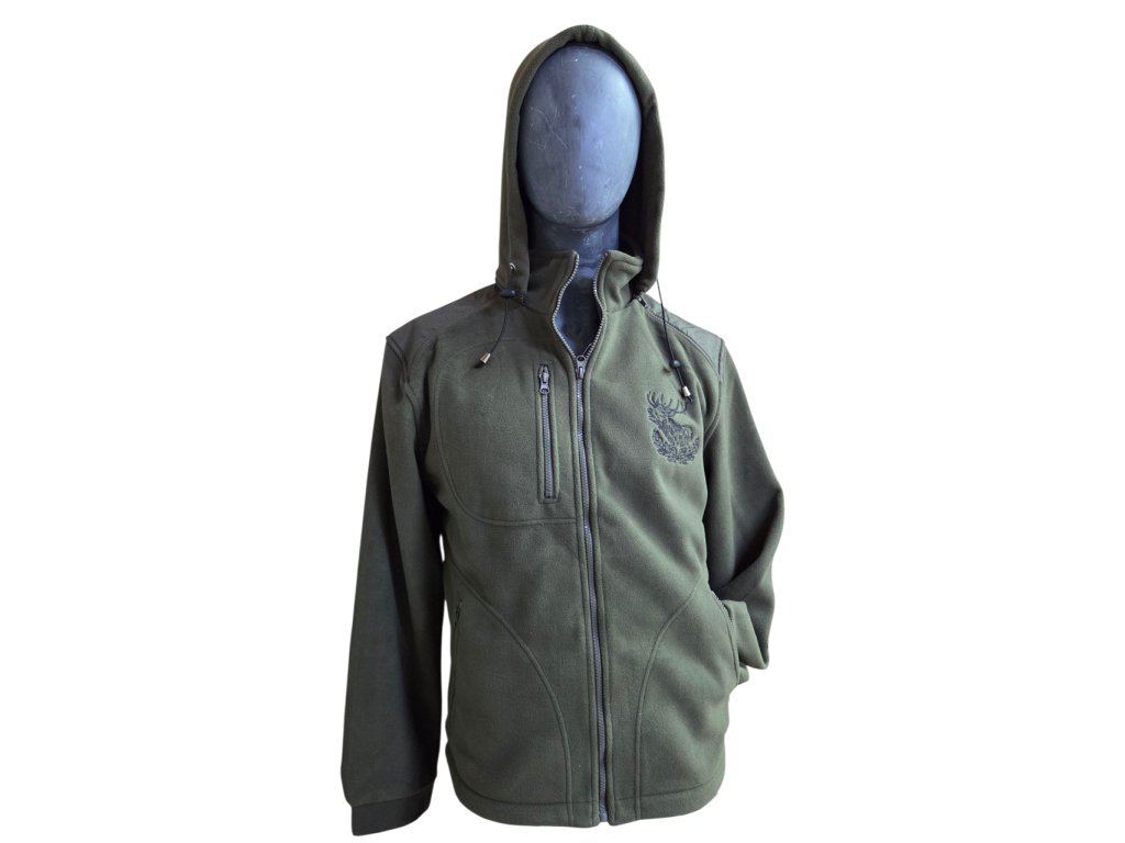Bunda fleece prechodná s motívom Jeleň