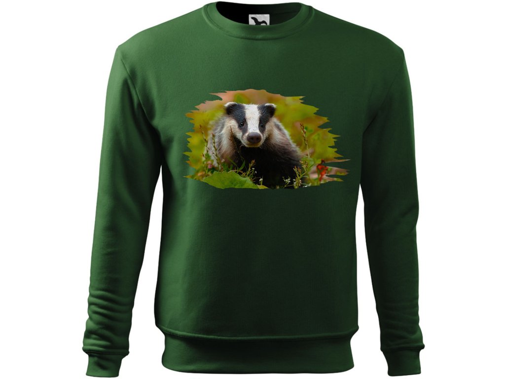 fľaškovo zelená pánska mikina FJZ2