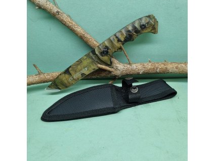 Poľovnícky nôž Kandar Listový vzor 23/11cm + púzdro