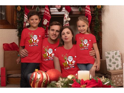 Tričká pre rodinu s vianočným motívom Sob