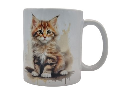 Hrnček keramický s potlačou  MAČKA 330ml
